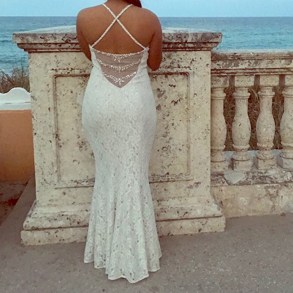 Dresses & Skirts - Long white backless dress